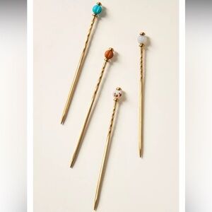 New Anthropologie x The Mediterranean Dish Appetizer Skewers, Set of 4